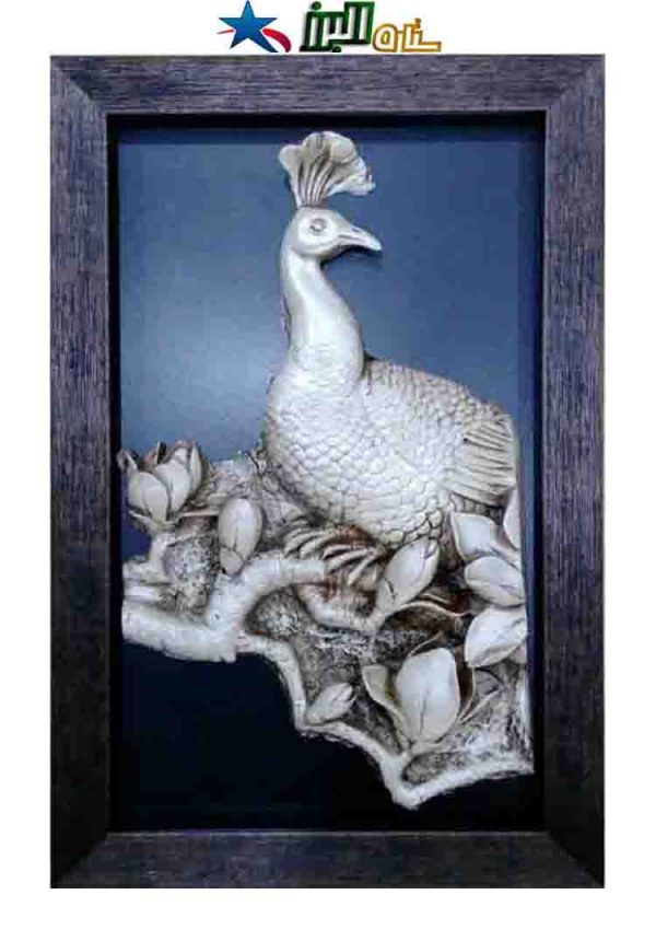 تابلو پلی استر مدل طاووس کوچک