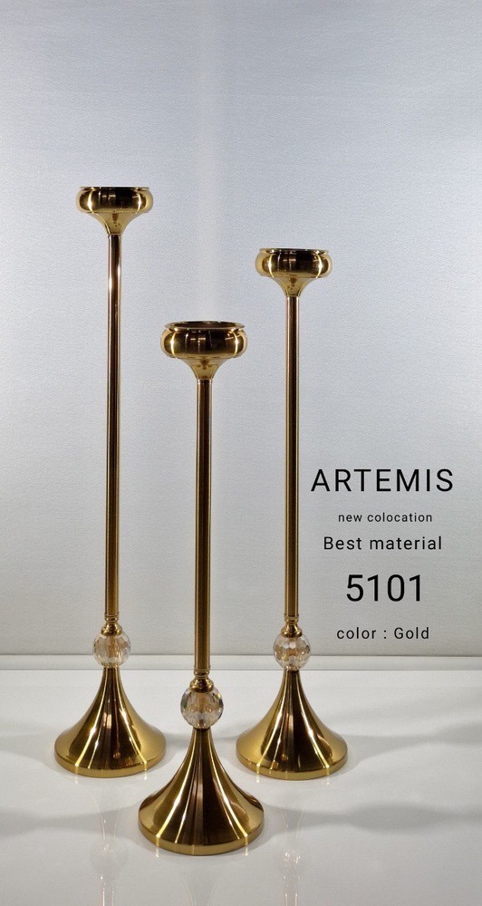 ست شمعدان آرتمیس 5101 GOLD