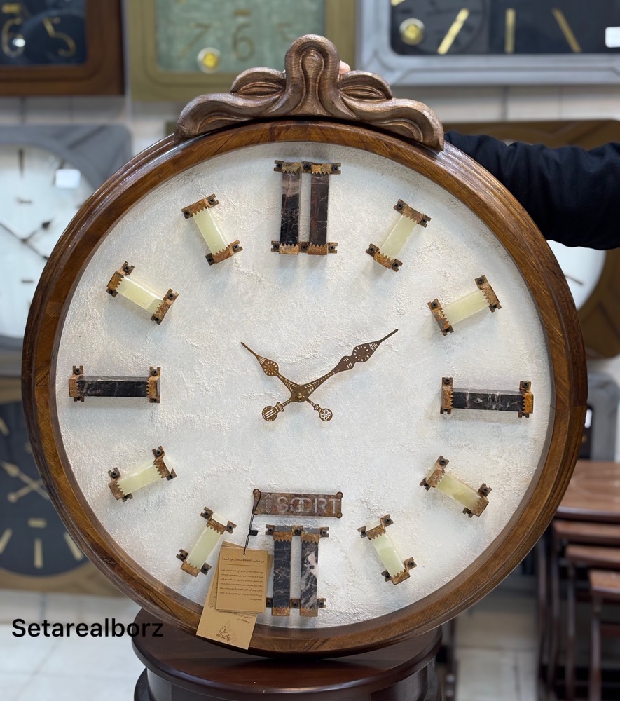 ساعت دیواری سفید بیسورت