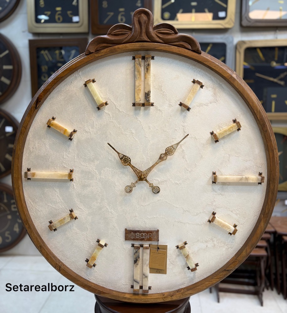 ساعت دیواری بیسورت سفید